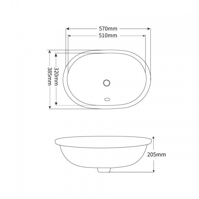 Раковина врезная под столешницу MIXXUS PREMIUM ELLIPSE-1701 570х385х205mm с переливом (MP6566) Раковина врезная под столешницу MIXXUS PREMIUM ELLIPSE-1701 570х385х205mm с переливом (MP6566)