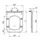 Сидение-крышка для унитаза Mixxus Premium SEAT COVER QUADRO-DIVERSE-2001 с микролифтом 448х357х37mm