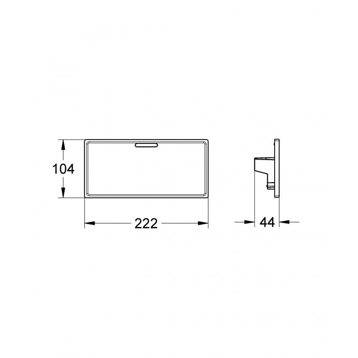 Поличка на термостат Grohe Grohtherm Cube (18700000)