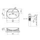 Раковина накладная Mixxus Premium ELLIPSE-0203 510х375х120mm с отверстием под смеситель (MP6678) Раковина накладная Mixxus Premium ELLIPSE-0203 510х375х120mm с отверстием под смеситель (MP6678)