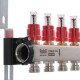 Колектор з витратоміром та термостатичними клапанами Roho R804-04 - 1"х 4 вих. (RO0036)