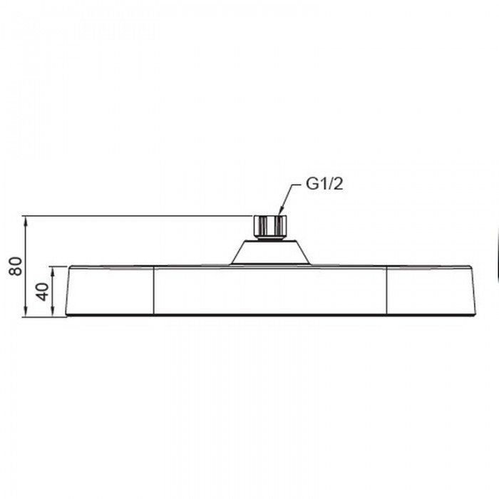 Лійка для душу стельова Koer KP-0401-01-OH 250мм (KR4980) Лійка для душу стельова Koer KP-0401-01-OH 250мм (KR4980)