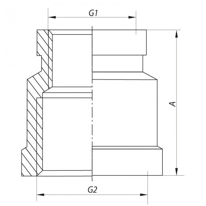 Муфта редукционная 1-1/4"x1-1/2" Koer KF.C1216 (KF0021) Муфта редукционная 1-1/4"x1-1/2" Koer KF.C1216 (KF0021)