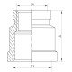 Муфта редукционная 1-1/4"x1-1/2" Koer KF.C1216 (KF0021) Муфта редукционная 1-1/4"x1-1/2" Koer KF.C1216 (KF0021)