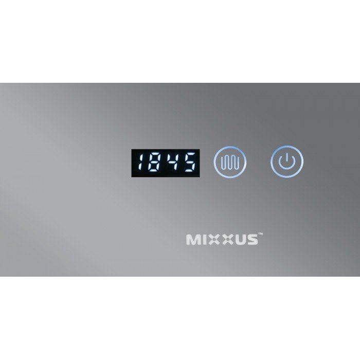 Зеркало Mixxus HARD MR06-60x80-CASE с Led Touch, Anti-fog, димером, регулятором яркости, часами (MI