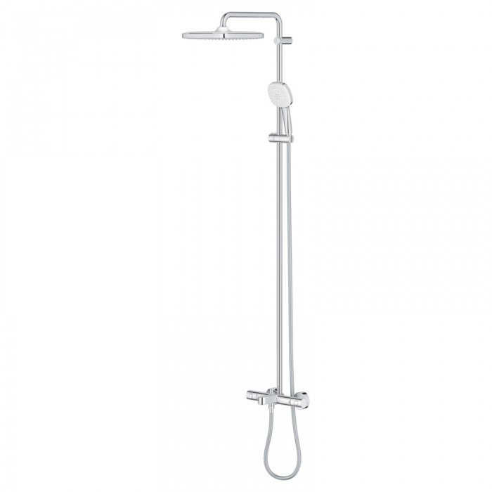 Душова система настінного монтажу з термостатом для ванни Grohe Tempesta System 250 Cube (26691001) Душова система настінного монтажу з термостатом для ванни Grohe Tempesta System 250 Cube (26691001)