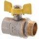 Кран шаровый FERRO PL 3/4" ГШБ газ art. 607 (латунный шар) (FE0561) Кран шаровый FERRO PL 3/4" ГШБ газ art. 607 (латунный шар) (FE0561)