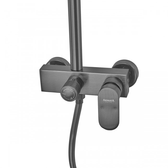 Душова колона зі змішувачем з алюмінію ARMATA BCD-009-J GRAPHITE, 3 режими (CH6558)