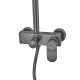 Душова колона зі змішувачем з алюмінію ARMATA BCD-009-J GRAPHITE, 3 режими (CH6558)