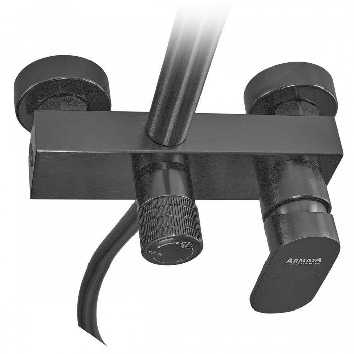 Душова колона зі змішувачем з алюмінію ARMATA BCD-009-J GRAPHITE, 3 режими (CH6558)