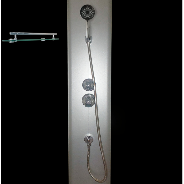 Бокс душевой без гидромассажа Mixxus STRONG SB01-90x90x215-GR SATIN с высоким поддоном (MI6885) Бокс душевой без гидромассажа Mixxus STRONG SB01-90x90x215-GR SATIN с высоким поддоном (MI6885)