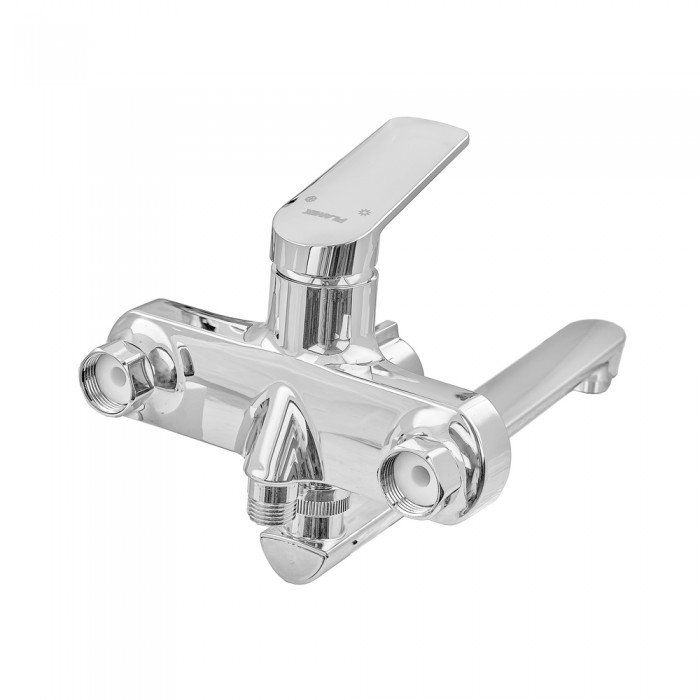 Змішувач для ванни Plamix Lucas-006 EURO SET Chrome (з шлангом, лійкою та кронштейном) (PM0710) Змішувач для ванни Plamix Lucas-006 EURO SET Chrome (з шлангом, лійкою та кронштейном) (PM0710)