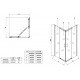 Душевая кабина без поддона Koer SR SC03-100x100x200-TR-01 прозрачное стекло Easy Clean 6мм, хром (K Душевая кабина без поддона Koer SR SC03-100x100x200-TR-01 прозрачное стекло Easy Clean 6мм, хром (K