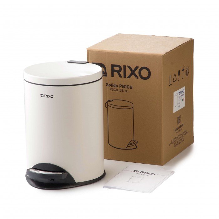 Відро для сміття з педаллю Rixo Solido (PB108W)