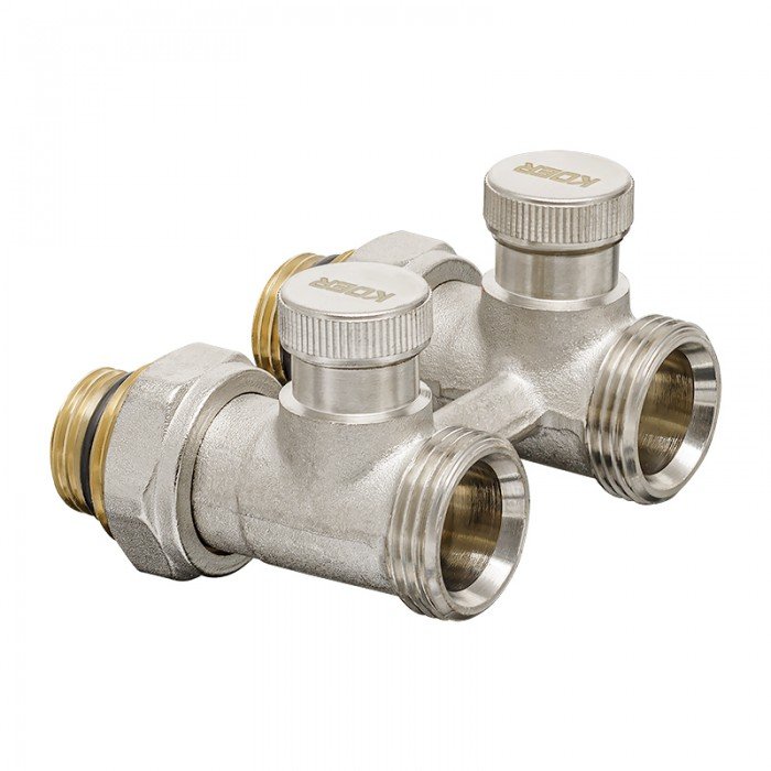 Комплект для нижньої підкл. радіатора KOER SET-22 - 1/2"x3/4" (прямий) з термоголовкою ЗЗ (KR3174) Комплект для нижньої підкл. радіатора KOER SET-22 - 1/2"x3/4" (прямий) з термоголовкою ЗЗ (KR3174)