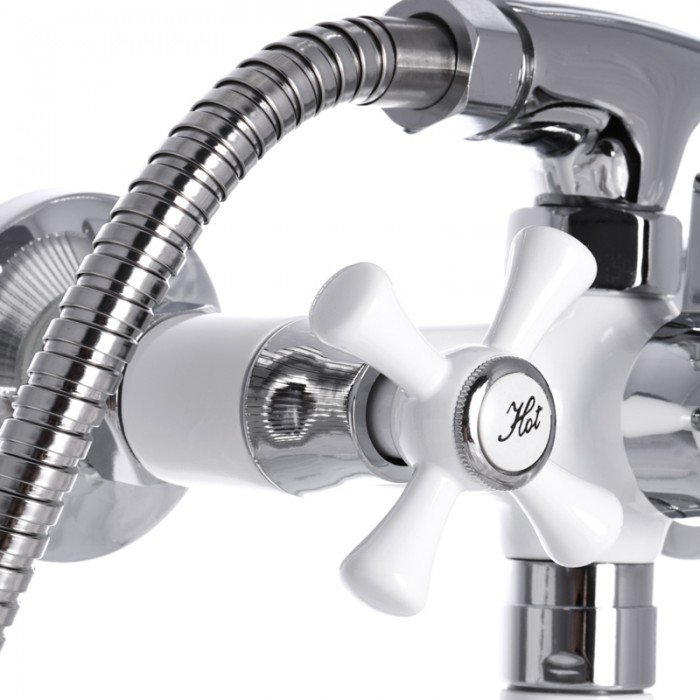 Смеситель для ванны Mixxus Omega 140 White (MI2768) Смеситель для ванны Mixxus Omega 140 White (MI2768)