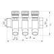 Коллектор вентильный с фитингом Koer KR.1123-4 3/4”x4 ways (KR2831) Коллектор вентильный с фитингом Koer KR.1123-4 3/4”x4 ways (KR2831)