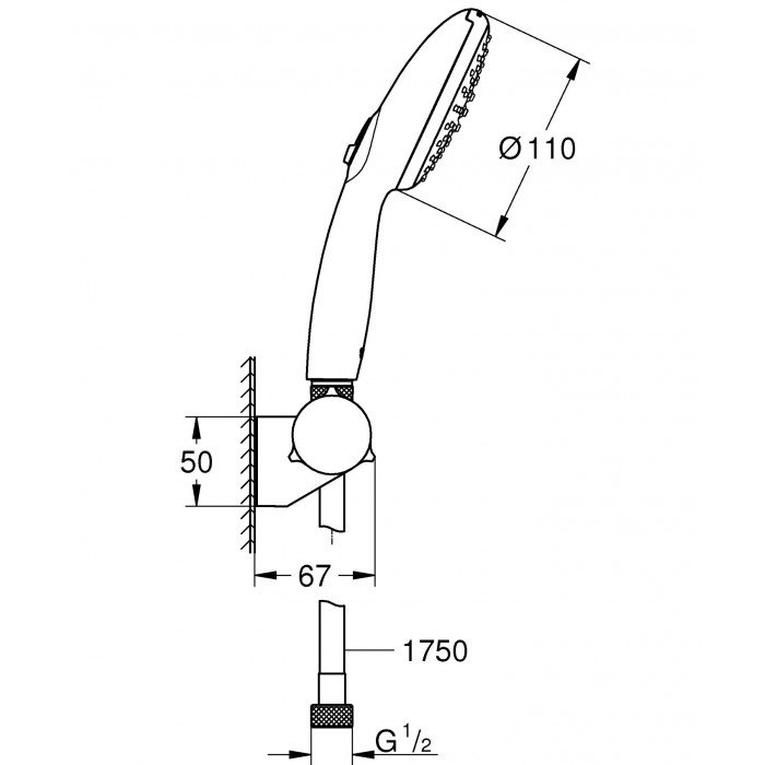 Набор для душа Grohe Tempesta 110 (27601003)