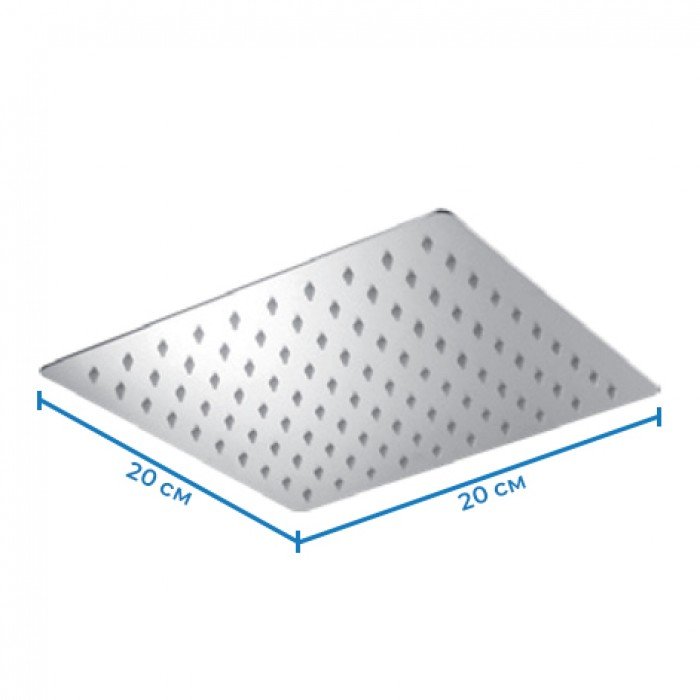 Верхняя лейка для душа Mixxus SH-06 (нерж. сталь) (SS0059)