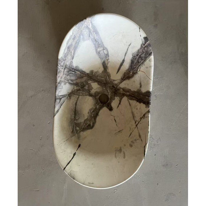 Раковина накладна MIXXUS PREMIUM WAVE-0106 MARBLE 620х360х160mm (MP6560)