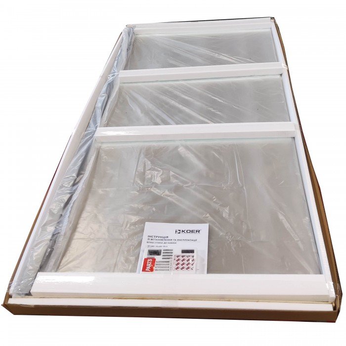 Боковая стенка для кабины Koer SR SW01-90x200-TR-07 прозрачное стекло Easy Clean 8мм, графит (KR538 Боковая стенка для кабины Koer SR SW01-90x200-TR-07 прозрачное стекло Easy Clean 8мм, графит (KR538