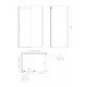 Боковая стенка для кабины Koer SR SW01-90x200-TR-07 прозрачное стекло Easy Clean 8мм, графит (KR538 Боковая стенка для кабины Koer SR SW01-90x200-TR-07 прозрачное стекло Easy Clean 8мм, графит (KR538
