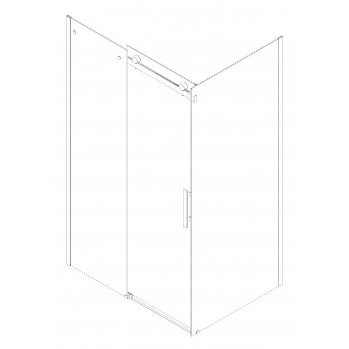 Боковая стенка для кабины Koer SR SW01-90x200-TR-07 прозрачное стекло Easy Clean 8мм, графит (KR538 Боковая стенка для кабины Koer SR SW01-90x200-TR-07 прозрачное стекло Easy Clean 8мм, графит (KR538
