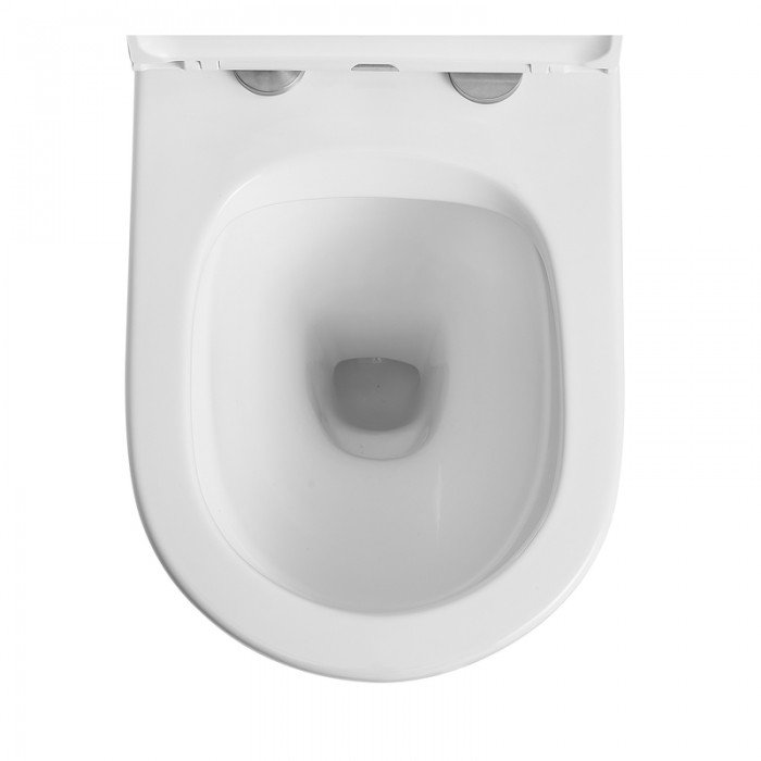 Чаша унітазу-компакту Mixxus Premium Wave-0403-R Bowl 675х395х870 Rimless без сидіння (MI8361)