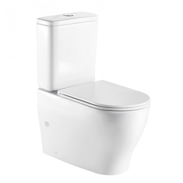 Чаша унітазу-компакту Mixxus Premium Wave-0403-R Bowl 675х395х870 Rimless без сидіння (MI8361)