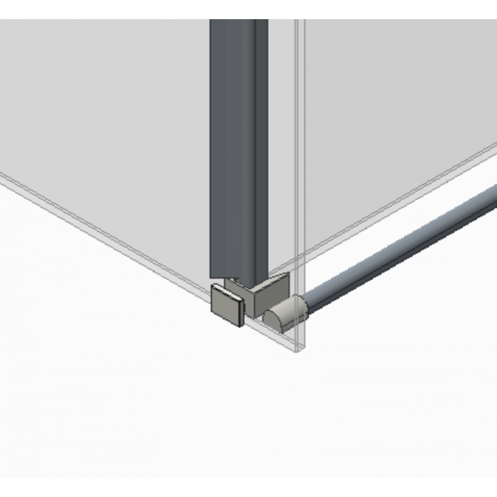 Боковая стенка для кабины Koer SR SW01-90x200-TR-01 прозрачное стекло Easy Clean 8мм, хром (KR5381) Боковая стенка для кабины Koer SR SW01-90x200-TR-01 прозрачное стекло Easy Clean 8мм, хром (KR5381)