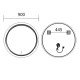 Зеркало Mixxus Premium WAVE MC04-90 с Led Touch, Anti-fog, димером (3-6,5kK) (MP6637)