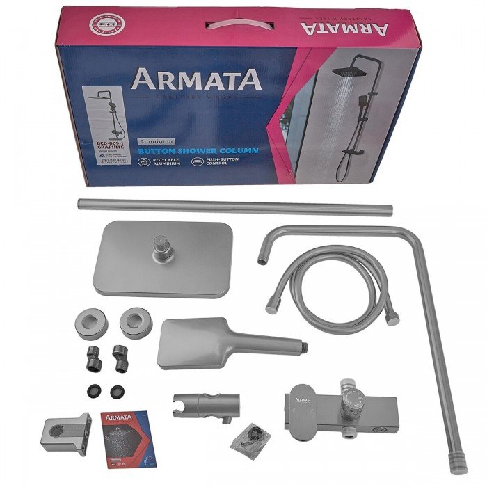 Душевая колонна со смесителем из алюминия Armata BCD-009-J, 3 режима (CH6556)