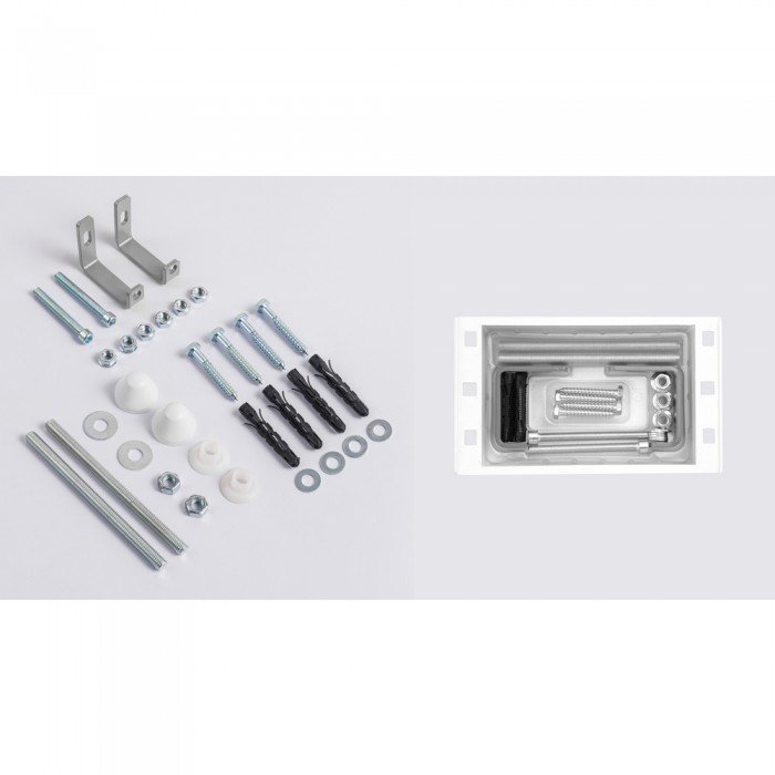 Комплект установочный для унитаза Koer KT-0502-01 (с пан. смыва KT-0602-01 Хром + звукоиз.)  (KR517