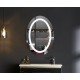 Зеркало Mixxus PLAIN MV02-60x80 с Led Touch, Anti-fog, димером, регулятором яркости, часами (MI6933