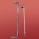 Шторки стеклянные на ванну Koer SR BS04-95x140-TR-01 прозрачное стекло 6мм, хром (KR5403)