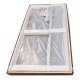 Шторки стеклянные на ванну Koer SR BS04-95x140-TR-01 прозрачное стекло 6мм, хром (KR5403)