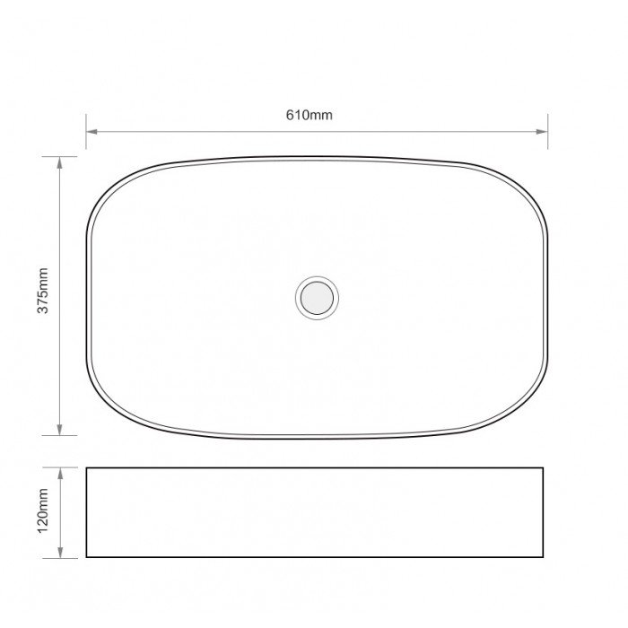 Раковина накладная Mixxus Premium BEVEL-0105 610х375х120mm (MP6524) Раковина накладная Mixxus Premium BEVEL-0105 610х375х120mm (MP6524)
