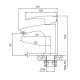 Змішувач для умивальника Koer KB-10007-01 (Колір хром) (KR3438) Змішувач для умивальника Koer KB-10007-01 (Колір хром) (KR3438)