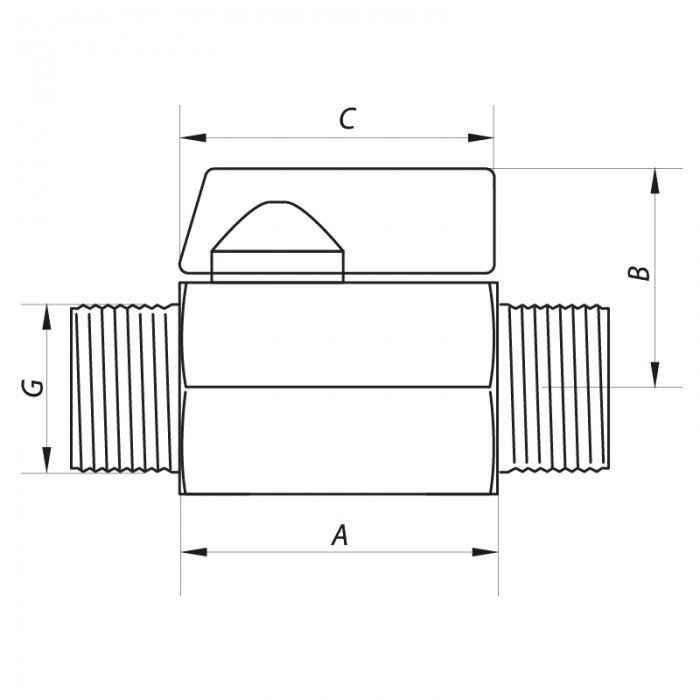Кран "міні" ШШ 1/2" (NF.430) Nolf (NF2970)