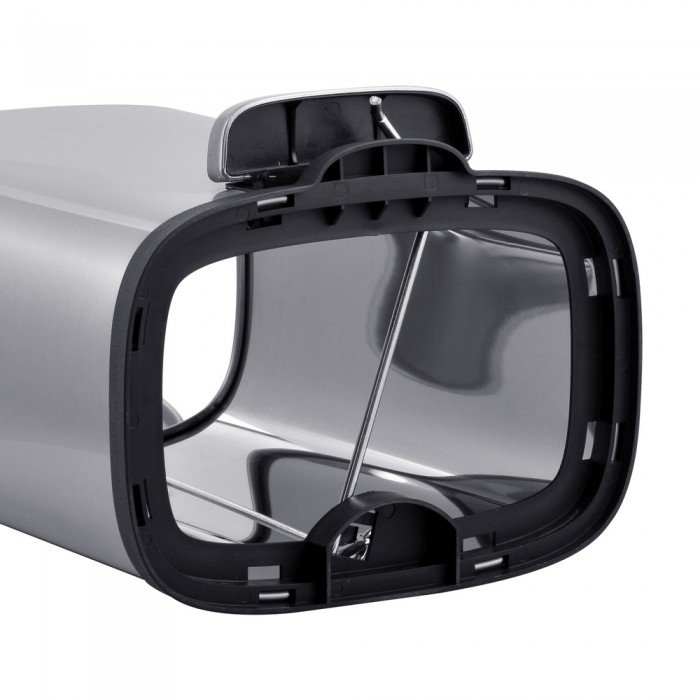 Мусорное ведро с плавным закрытием прямоугольное Mixxus Premium Style-TC0305 SS Color 5л цвет нержа Мусорное ведро с плавным закрытием прямоугольное Mixxus Premium Style-TC0305 SS Color 5л цвет нержа