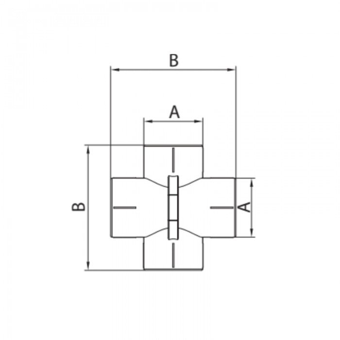Крестовина ПРОХОДНАЯ Koer K0261.PRO - 20 PPR (KP2614)