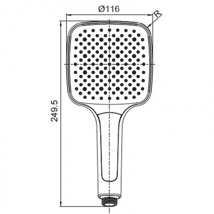 Лійка для душу Koer KP-0402-01 (3 функції) (KR4983) Лійка для душу Koer KP-0402-01 (3 функції) (KR4983)