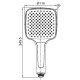 Лійка для душу Koer KP-0402-01 (3 функції) (KR4983) Лійка для душу Koer KP-0402-01 (3 функції) (KR4983)
