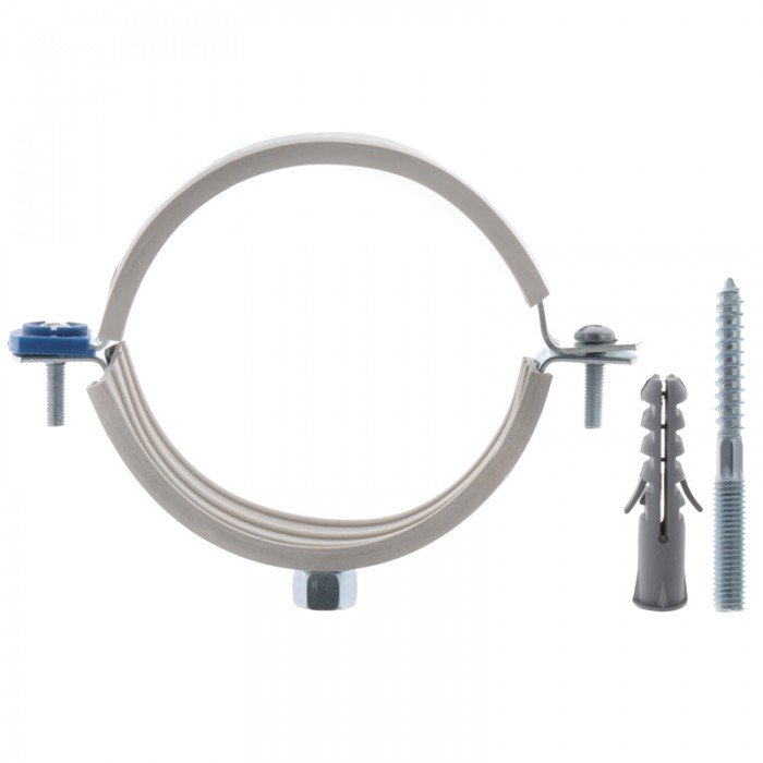 Хомут трубный оцинкованный Koer KCB.10.G 3" (87-92) серый (KR2791)