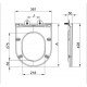 Сидение-крышка для унитаза Mixxus Premium SEAT COVER ELLIPSE-WAVE-2001 с микролифтом 428х361х50mm (