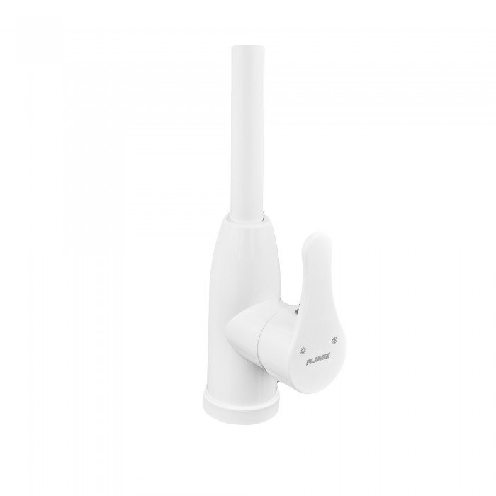 Смеситель для кухни Plamix Diego-011-B White (без подвода) (PM0658) Смеситель для кухни Plamix Diego-011-B White (без подвода) (PM0658)