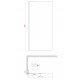 Душова перегородка Koer SR SP02-100x200-TR-01 Walk-In прозоре скло Easy Clean 8мм, хром (KR53