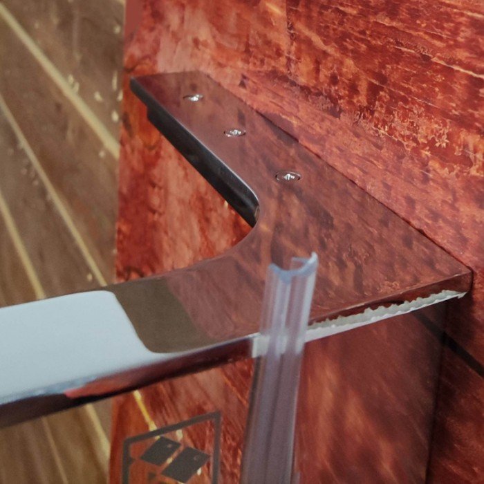 Душова перегородка Koer SR SP02-100x200-TR-01 Walk-In прозоре скло Easy Clean 8мм, хром (KR53