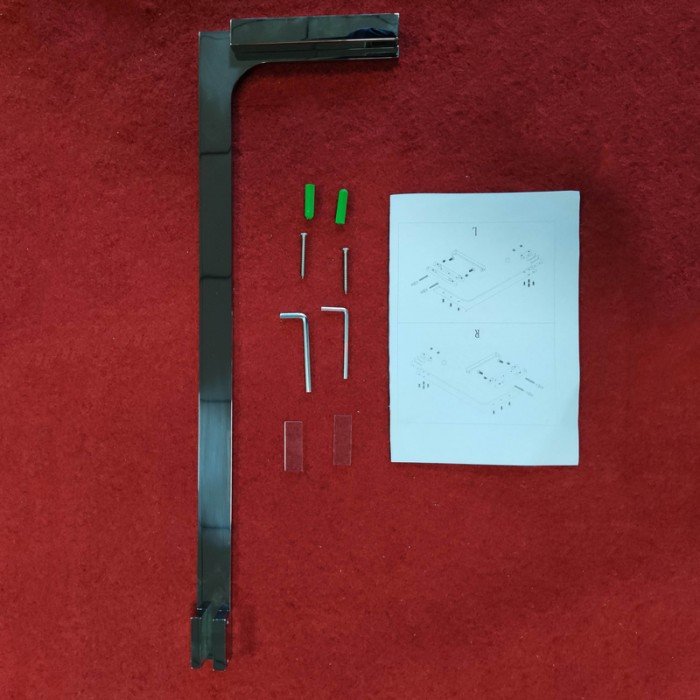 Душова перегородка Koer SR SP02-100x200-TR-01 Walk-In прозоре скло Easy Clean 8мм, хром (KR53