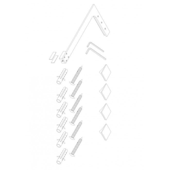 Душова перегородка Koer SR SP02-100x200-TR-01 Walk-In прозоре скло Easy Clean 8мм, хром (KR53